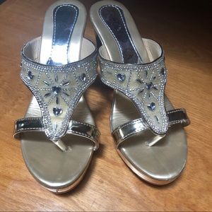 bolero rhinestone sandals